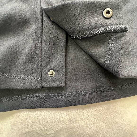 Colosseum Michigan Wolverines Jacket Womens SMALL Fleece Hooded Snap Blue Gray - Picture 5 of 12